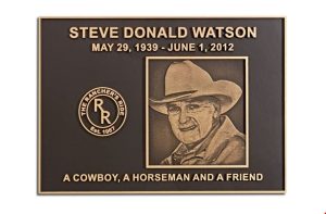 Cast Bronze Plaque with Logo and Photo