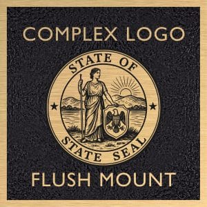 Complex Logo (up to 10") Flush Mounted