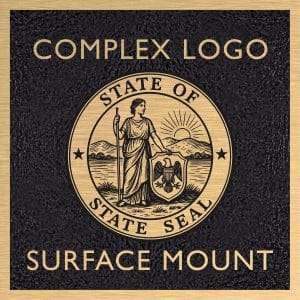 Complex Logo (30 sq/in or less) Surface Mounted