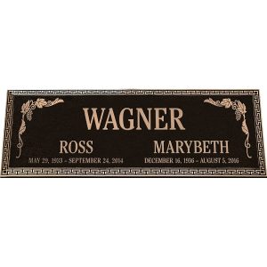 Sentiment Bronze Memorial Plaque