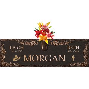 Two Person Bronze Memorial Plaque