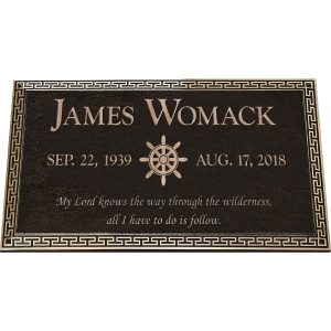 Sentiment Memorial Bronze Plaque