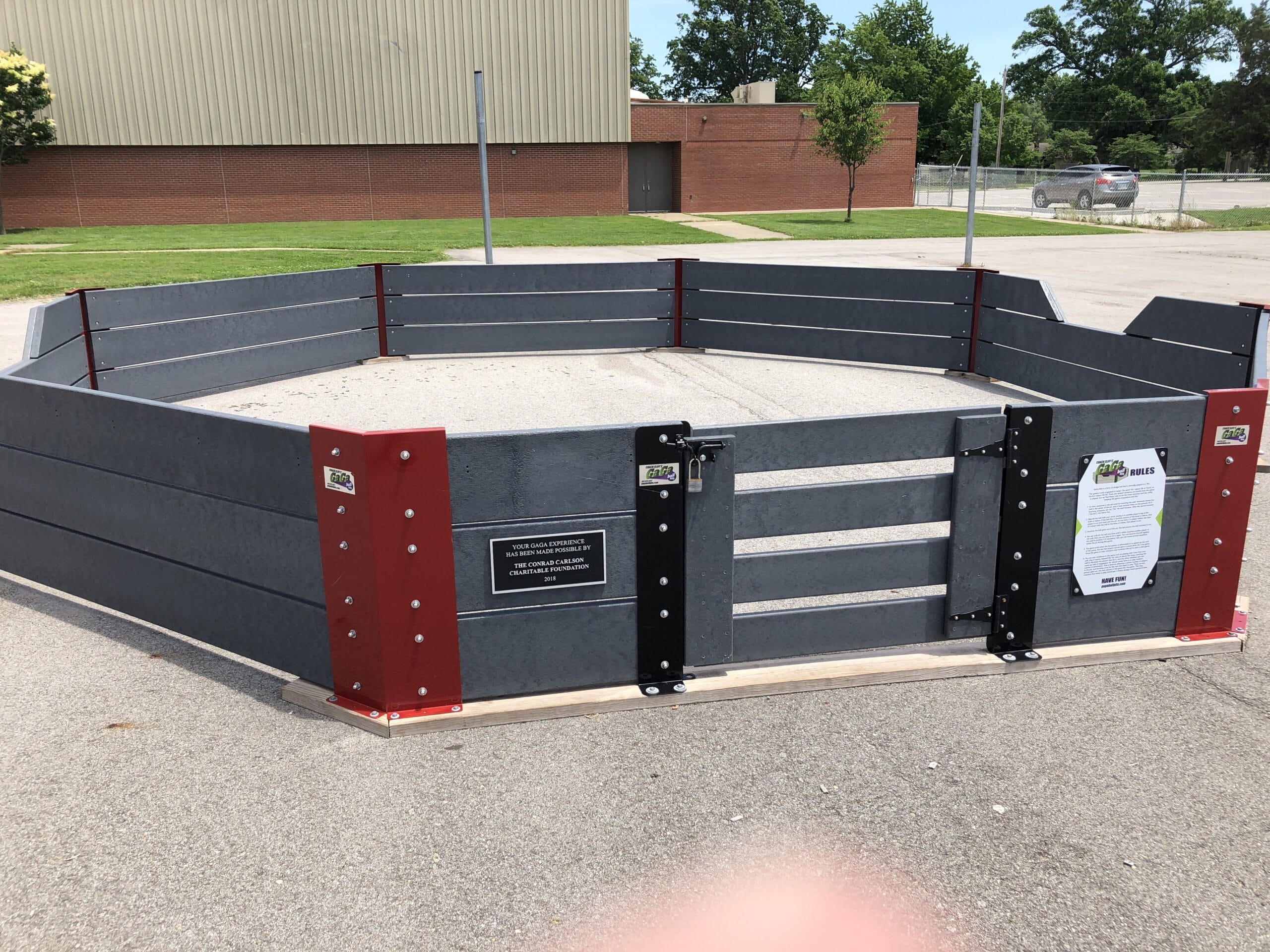 The Gaga Pit on the Osage City Elementary School playground