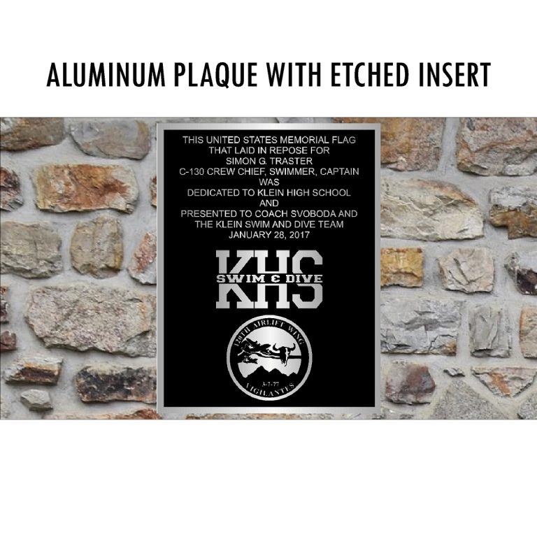 Aluminum with Etched Insert
