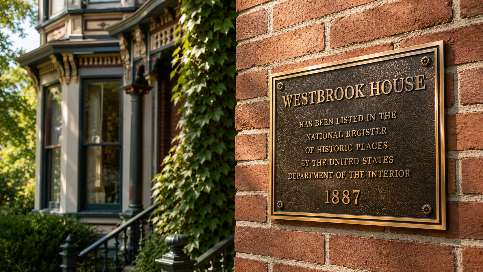 National Register of Historic Places cast bronze plaque