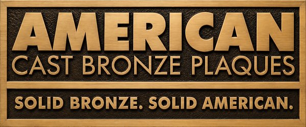 american cast bronze plaques header logo